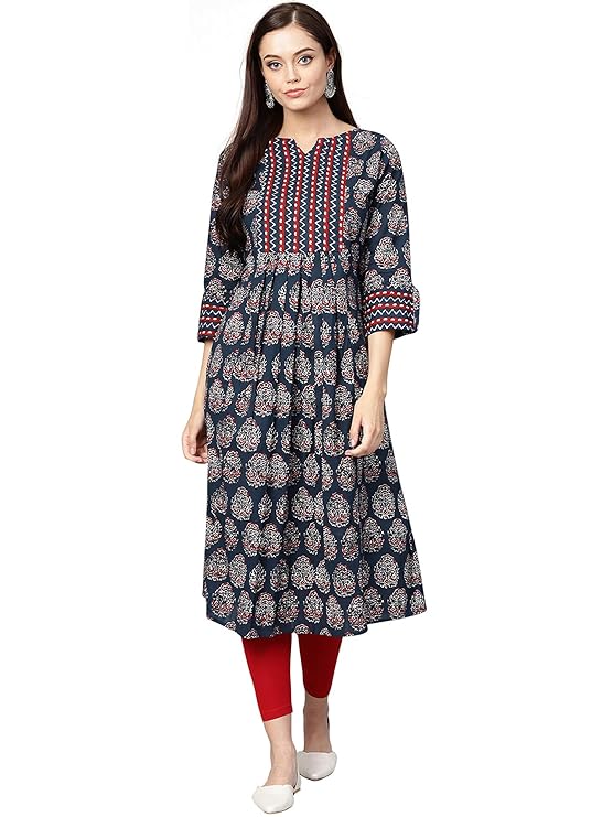 Women's Cotton Anarkali Kurta