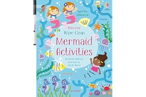 Wipe-Clean Mermaid Activities: A Fun Interactive Book with Dot-to-Dots and Counting for Kids (Ages 3-5) (Wipe-clean Activities)