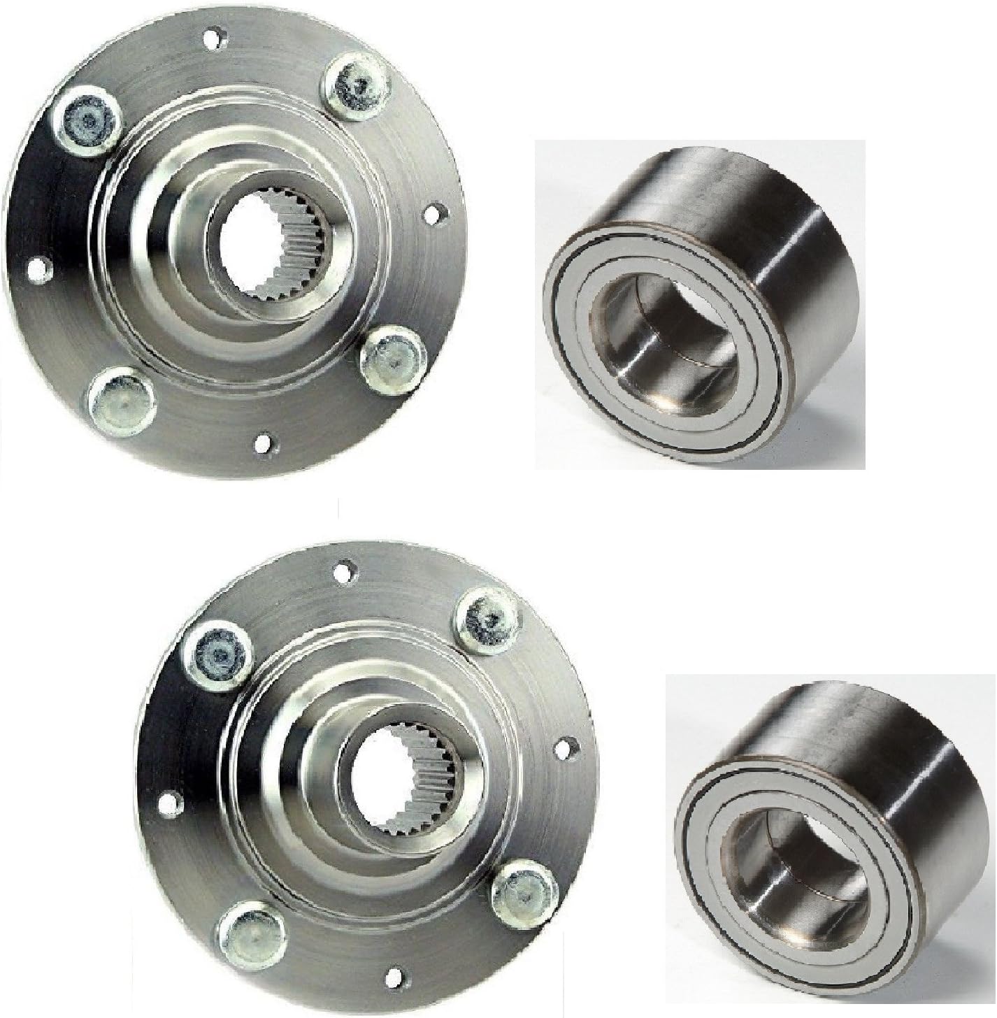 Amazon Com 8usauto Pair Front Left And Right Wheel Hub And Bearing Fit 1992 1993 1994 1995 1996 1997 1998 1999 2000 Honda Civic Lx Non Abs Automotive