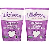 Wholesome Sweeteners, Inc., Organic Powdered Confectioners Sugar, 16 oz (454 g) - 2pcs