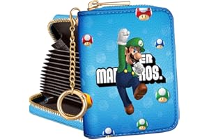 MULAFNXAL Mulafnxzl Credit Card Holder Wallet for Teen Kids Boys Women Cute Cartoon Leather Accordion Wallets for Ladies Female Small Multi Rfid CardHolder Purse Cool Aesthetic Unique Print Cartera Zipper,Maro