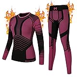 MEETWEE Thermal Underwear for Women, Long Johns Ski
