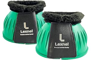 LEXNEL Rubber Bell Boots, Durable Bell Boots for Horse – Superior Hoof Protection and Comfort (1 Pair)
