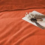 MOONLIGHT20015 Fleece Throw Blanket 130x150 cm 400 GSM Rust view 6
