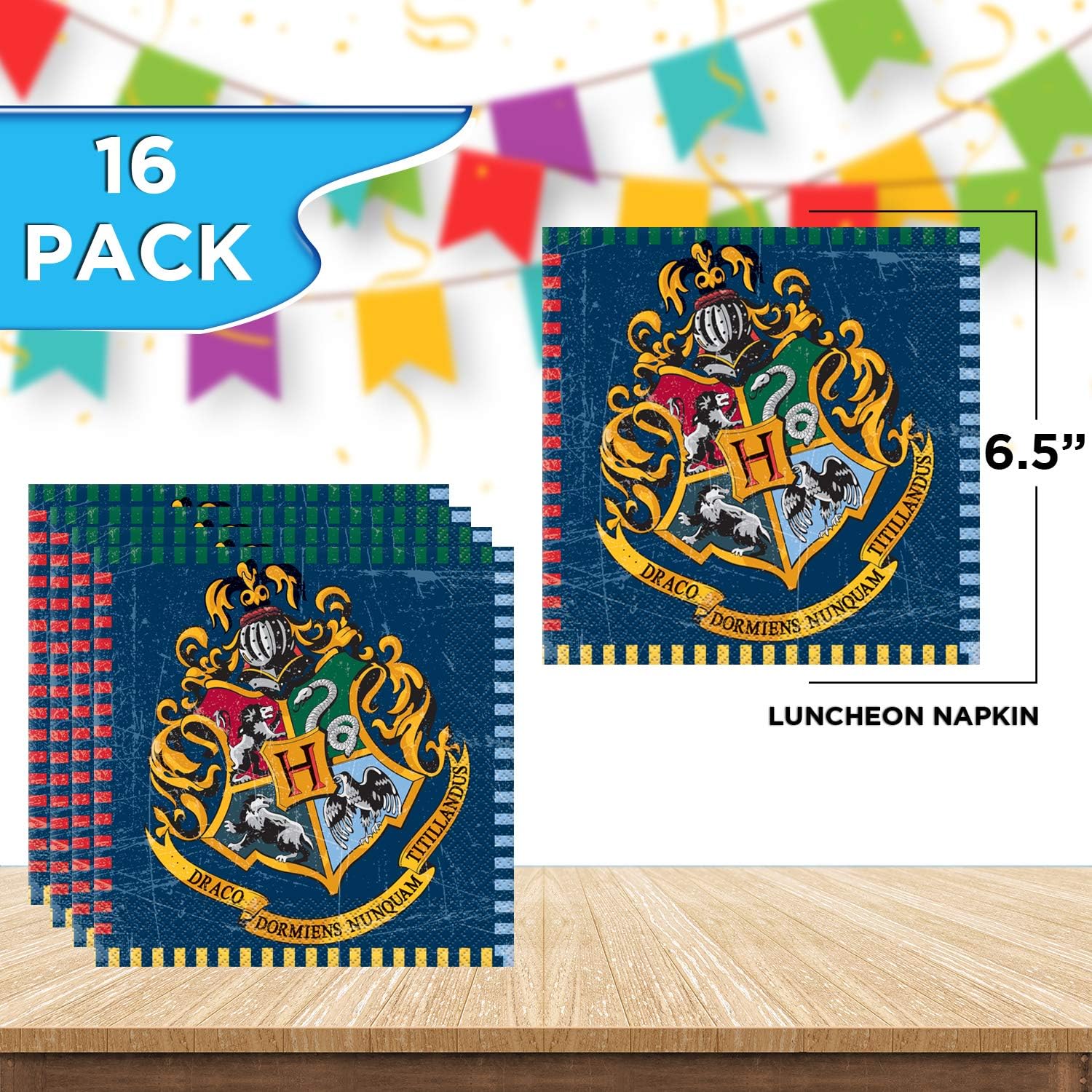 Unique Party Bundle Featuring Harry Potter | Luncheon & Beverage Napkins, Dinner & Dessert Plates, Table Cover, Cups | Great for Fantasy/Wizard/Magic Birthday Themed Parties: Health & Personal Care