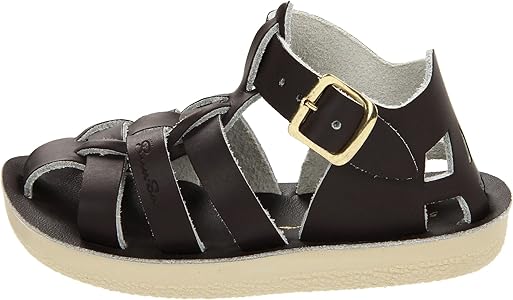 salt water sandals shark tan