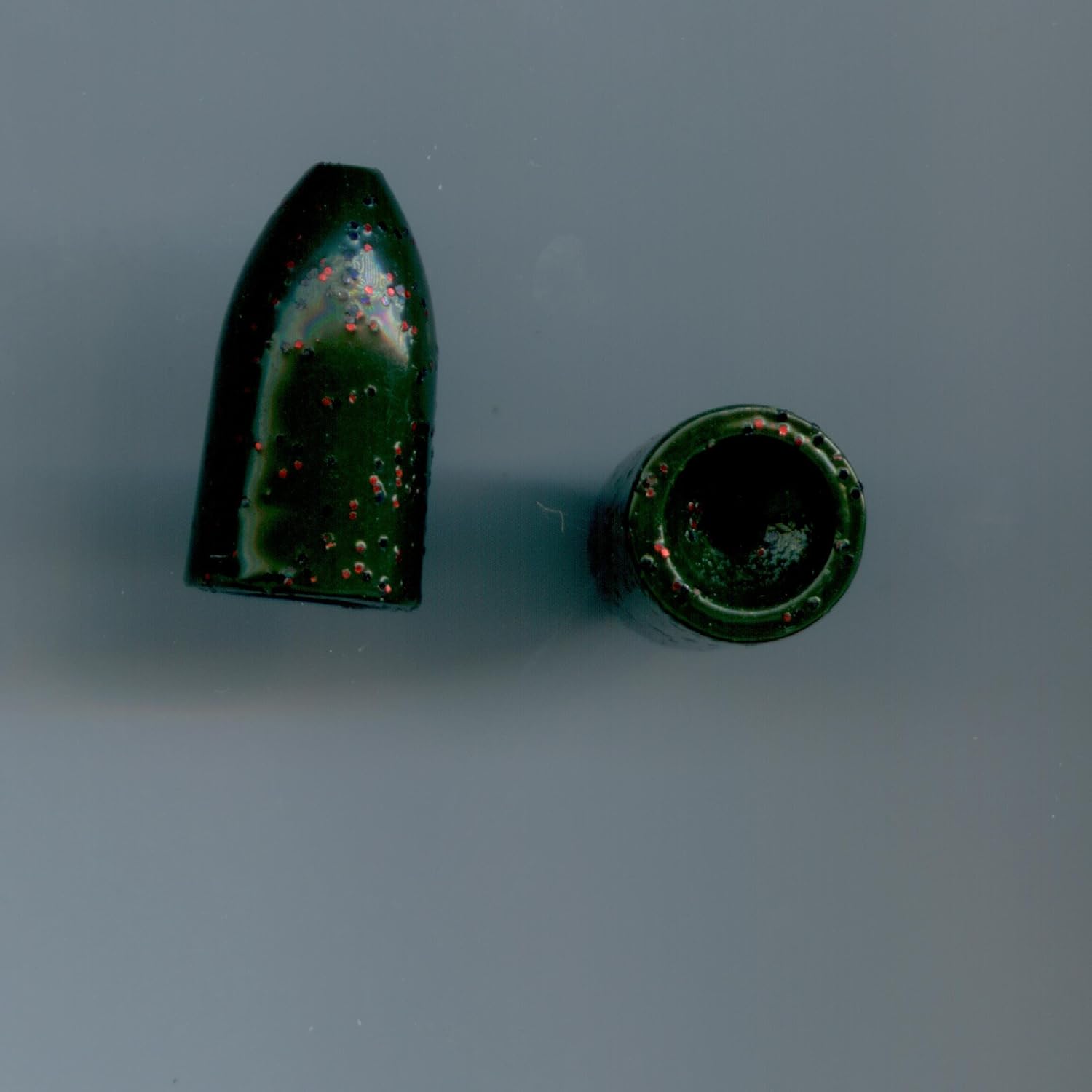 TUNGSTEN WORM WEIGHTS 1/16oz (5 PER PACK) WATERMELON RED COLORS BY S & J's TACKLE