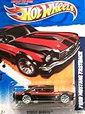 2011 Hot Wheels 89/244 - Street Beasts 9/10 - Ford Mustang Fastback (Black & Red)