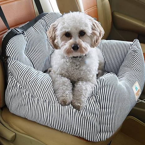 FRISTONE Hunde Autositz, Waschbar Auto Hundebett, Rutschfeste Katze Reisen Front Booster Sitze mit Abnehmbare HundeKissen, Ro