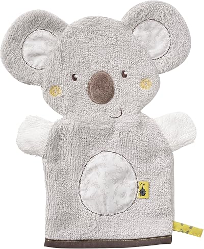 Fehn 064186 Koala Wash Glove Baby Facecloth Bath Toy Animal Motif Soft Towelling