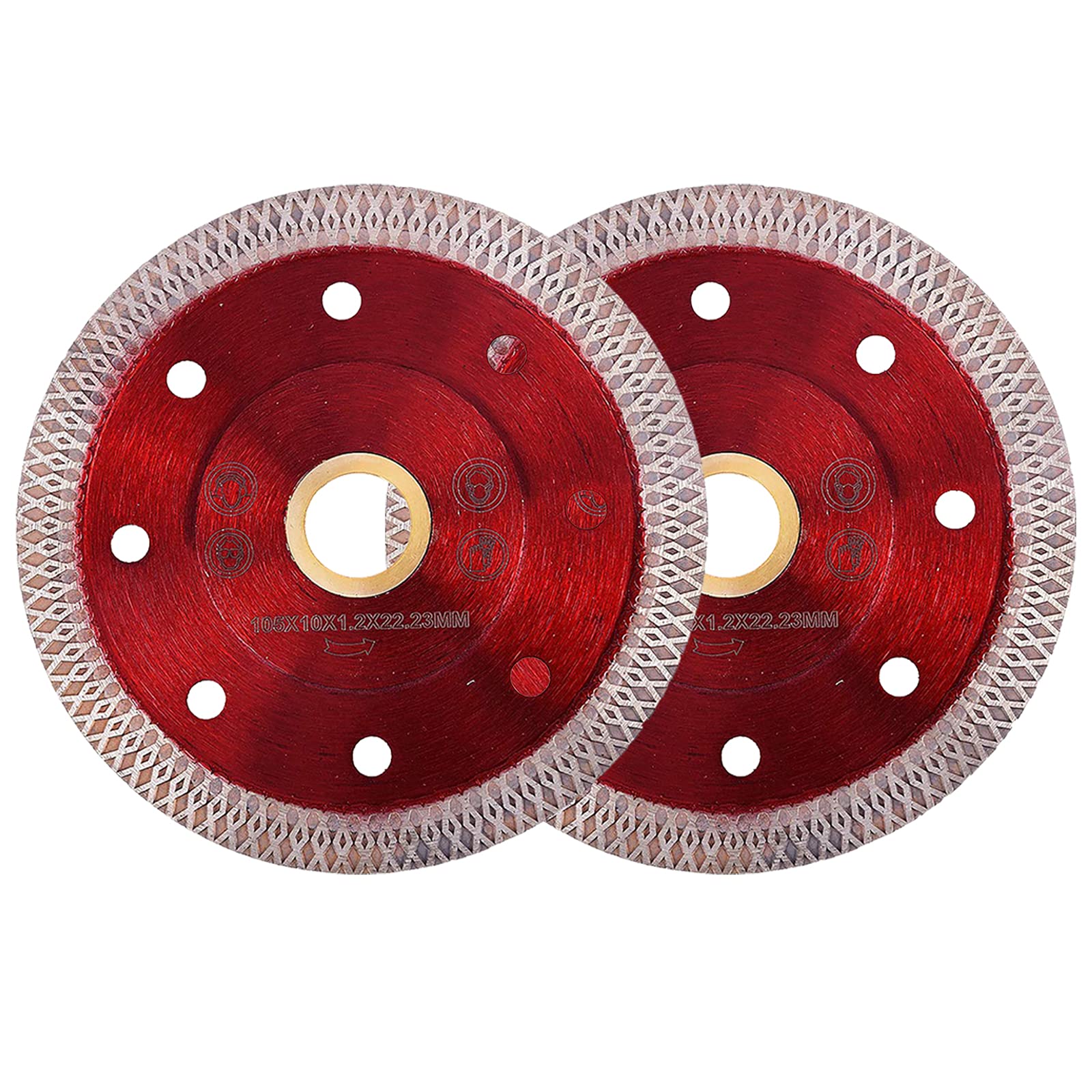 Super Thin Diamond Ceramic Saw Blade Porcelain Cutting Blade for Cutting Ceramic Or Porcelain Tile (4 inch-2PCS)