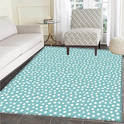 Amazon Com Turquoise Rugs For Bedroom Retro Vintage 60s 50s