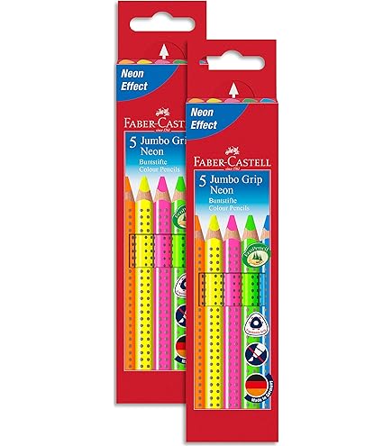 Amazon.com: Faber-Castell Colour Pencil Jumbo Grip 8+2 pcs box