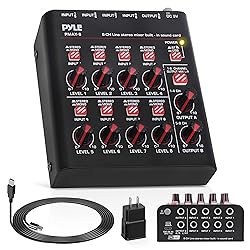 Pyle 8-Channel Wireless BT Streaming Mini Line