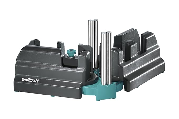 wolfcraft Schmiege und Schneidlade 6948200 | 2in1 Gehrungslade aus Stahl mit Winkelhalbierenden zum Schneiden von bis zu 100m