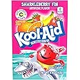 Kool-Aid Unsweetened Sharkleberry Fin Powdered Drink Mix, Caffeine Free, 0.16 oz Packet, Pack of 48 Count
