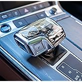 Crystal Shift Knob Cover Compatible with Audi A6/A7/A8/SQ8/RS6/RS7/S8 Model | Manual Lever Gear Knob Replacement Interior Accesseries Luxury Atmosphere