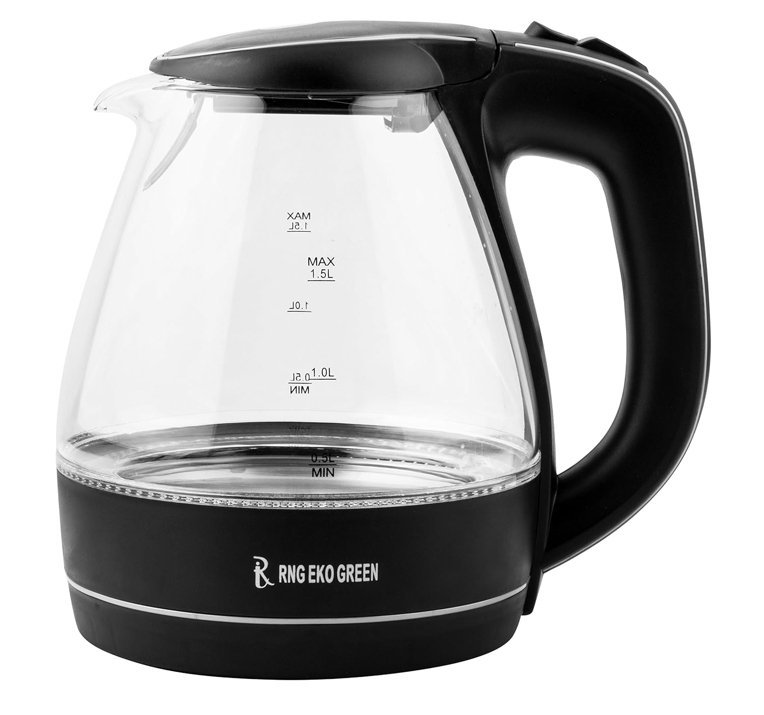 Electric LED Glass Kettle 1.5Litre 2200W RNG EKO GREEN Best Price