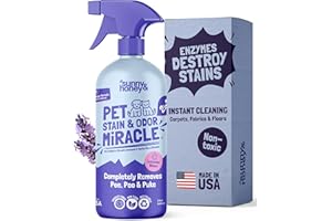Sunny & Honey Pet Stain & Odor Remover (32 Fl Oz (Pack of 1), Light Lavender Scent)