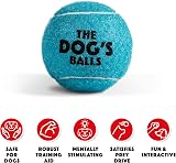 The Dog's Balls Dog Tennis Balls Blue Medium 12 Pack - Non-Abrasive Felt view 2
