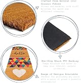 Nicola Spring Coir Door Mat 60 x 40cm Classic Decorative Indoor Outdoor Non Slip view 7