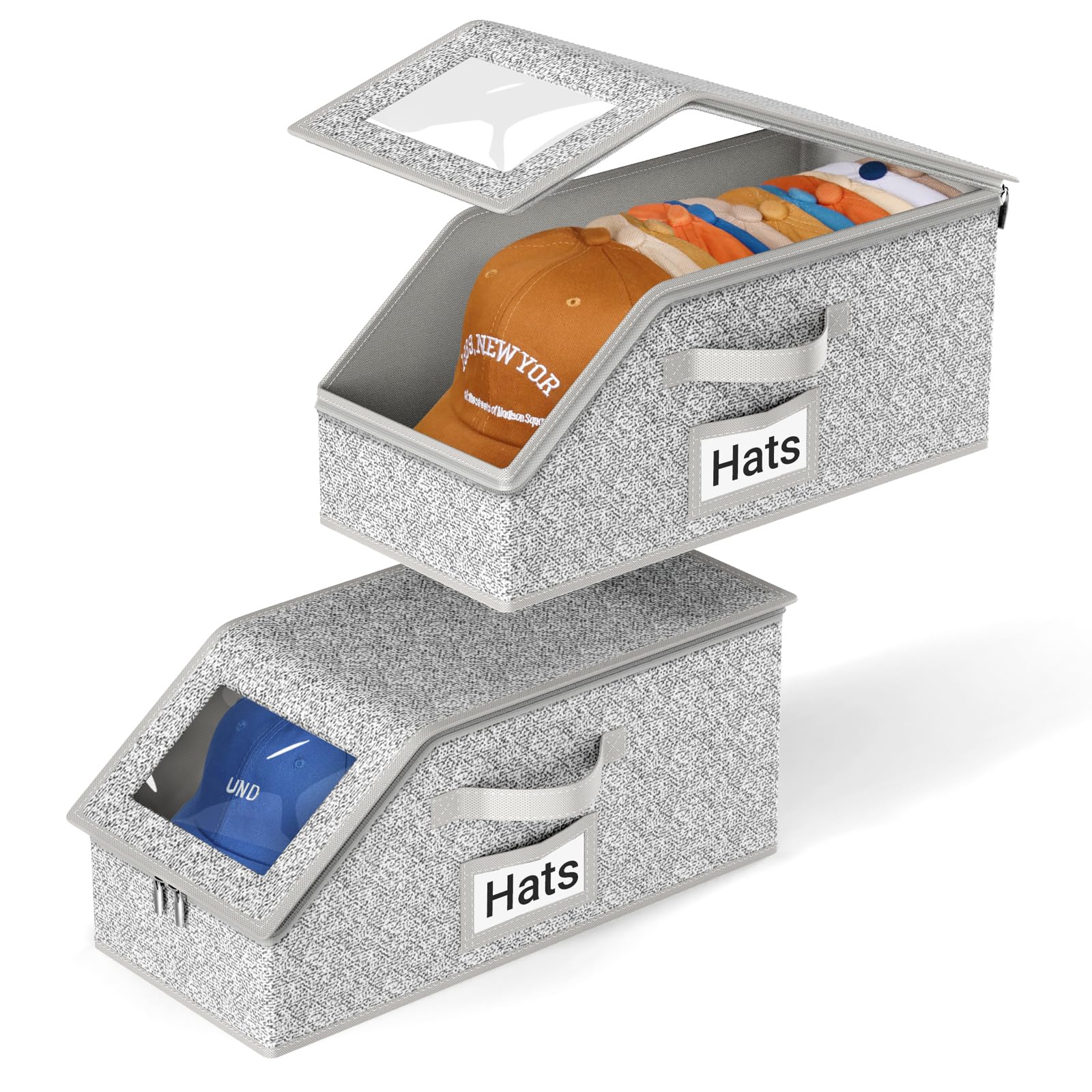 AOODA 2 PCS Stackable Hat Storage for Baseball