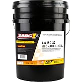 MAG 1 00325 AW ISO 32 Hydraulic Oil - 5 Gallon | Anti-Wear Hydraulic Fluid with FMX Technology | Industrial &amp; Mobile Equipment Hydraulic Oil | 5,000-Hour Oxidation Stability