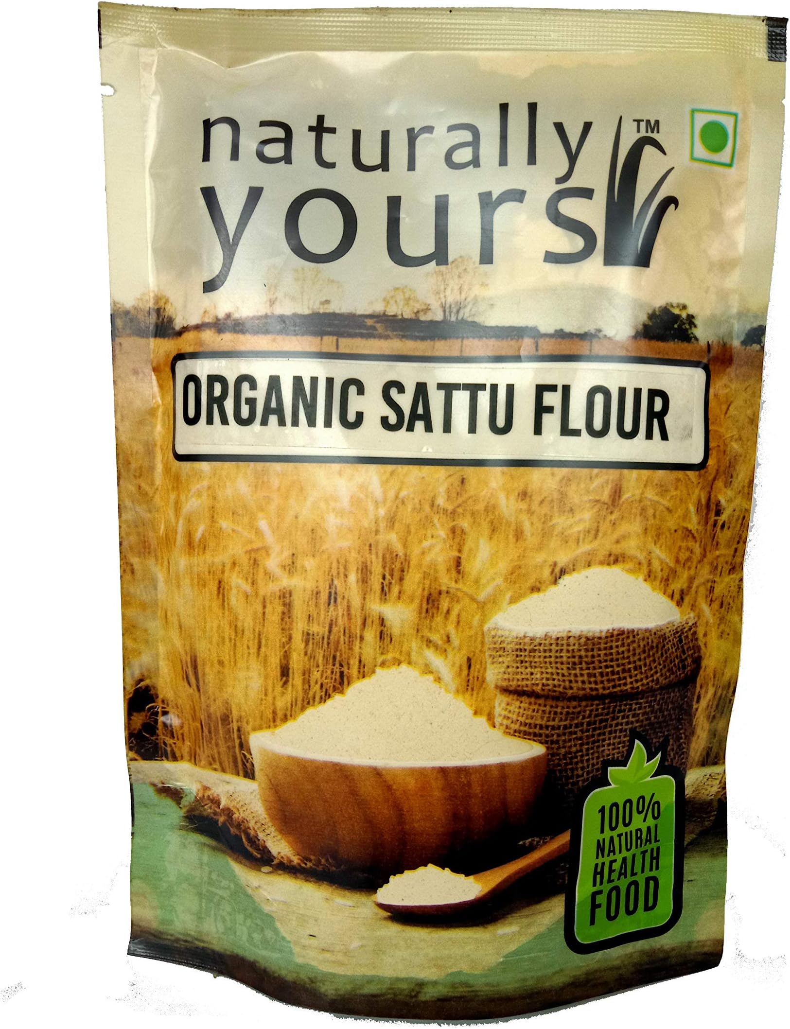 Naturally Yours Sattu Flour,Black Chana Flour, Handpicked Premium Flour, 250 Grams