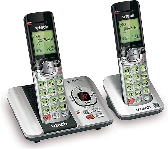 Amazon Com Vtech Cs6529 2 Dect 6 0 Phone Answering System With