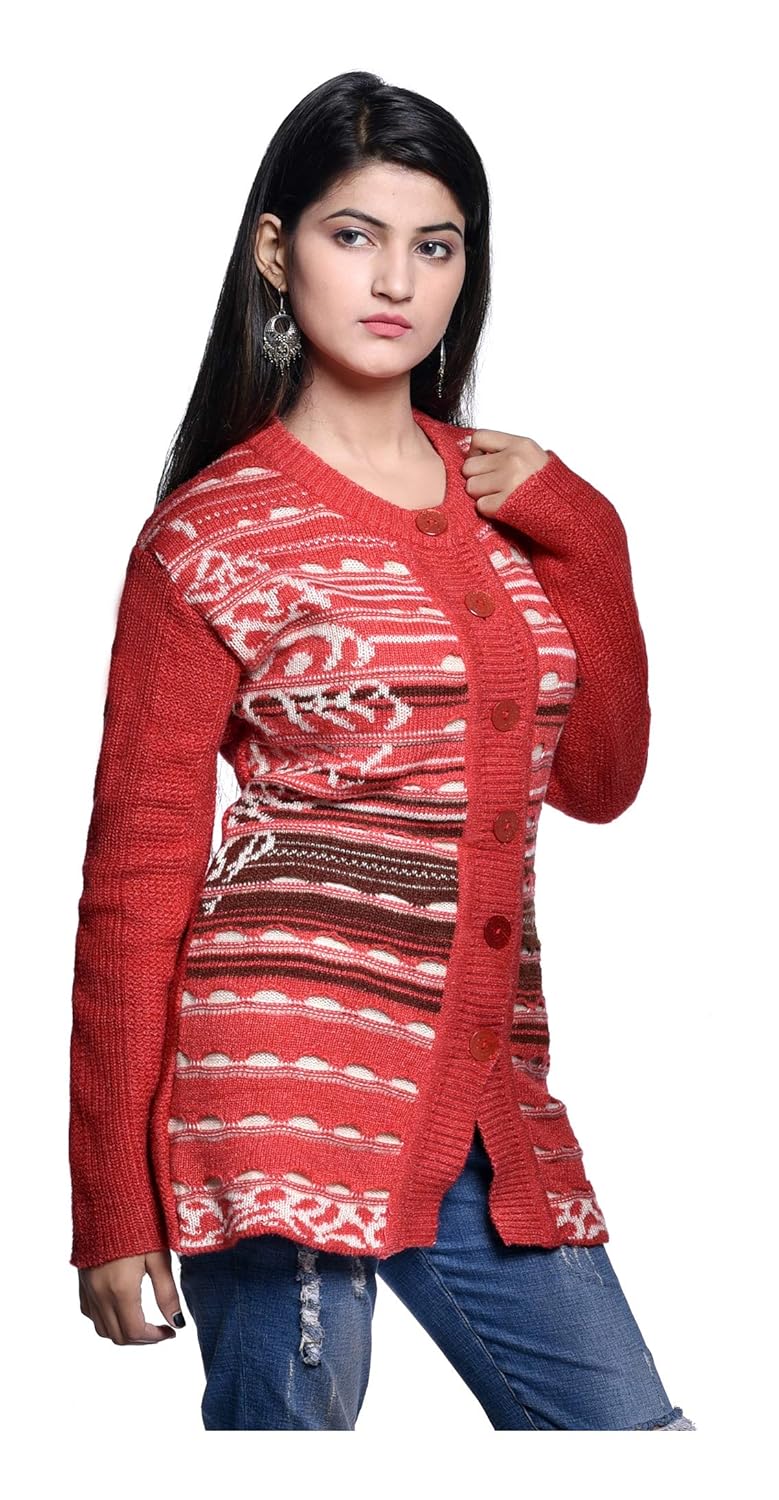 pilot full sleeve women's long woolen cardigan