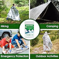 CXYARY 6 Pack Emergency Thermal Blanket