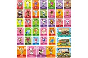 38Pcs NFC Mini Villager Cards with Storage Box (35 Pcs Villager and 3 Pcs RV Cards)