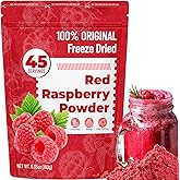 Freeze Dried Raspberry Powder 6.35oz - No Added Sugar, Resealable Pouch | Real Raspberry Flavor for Smoothies, Baking, Desser