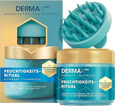 Head & Shoulders DermaXPro Feuchtigkeitsritual Kopfhaut- & Haarmaske 300ml mit Massager für trockenes Haar. Spendet Feuchtigkeit für Kopfhaut & Haare
