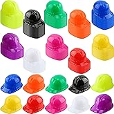 Restroma 150 Pack Kids Plastic Construction Hat Bulk Worker Helmet Hard Hat Builder Hat for Boys Girls Construction Birthday Dress up Party Supplies