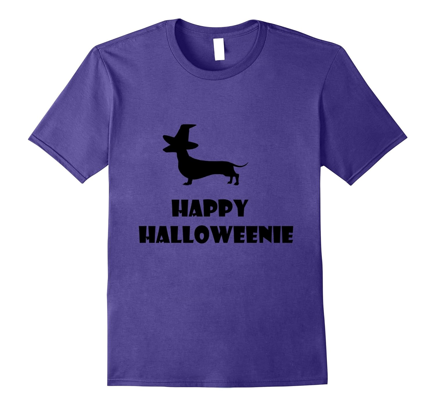 Happy Halloweenie T-Shirt Dachshund Halloween Weiner Dog Tee-ANZ