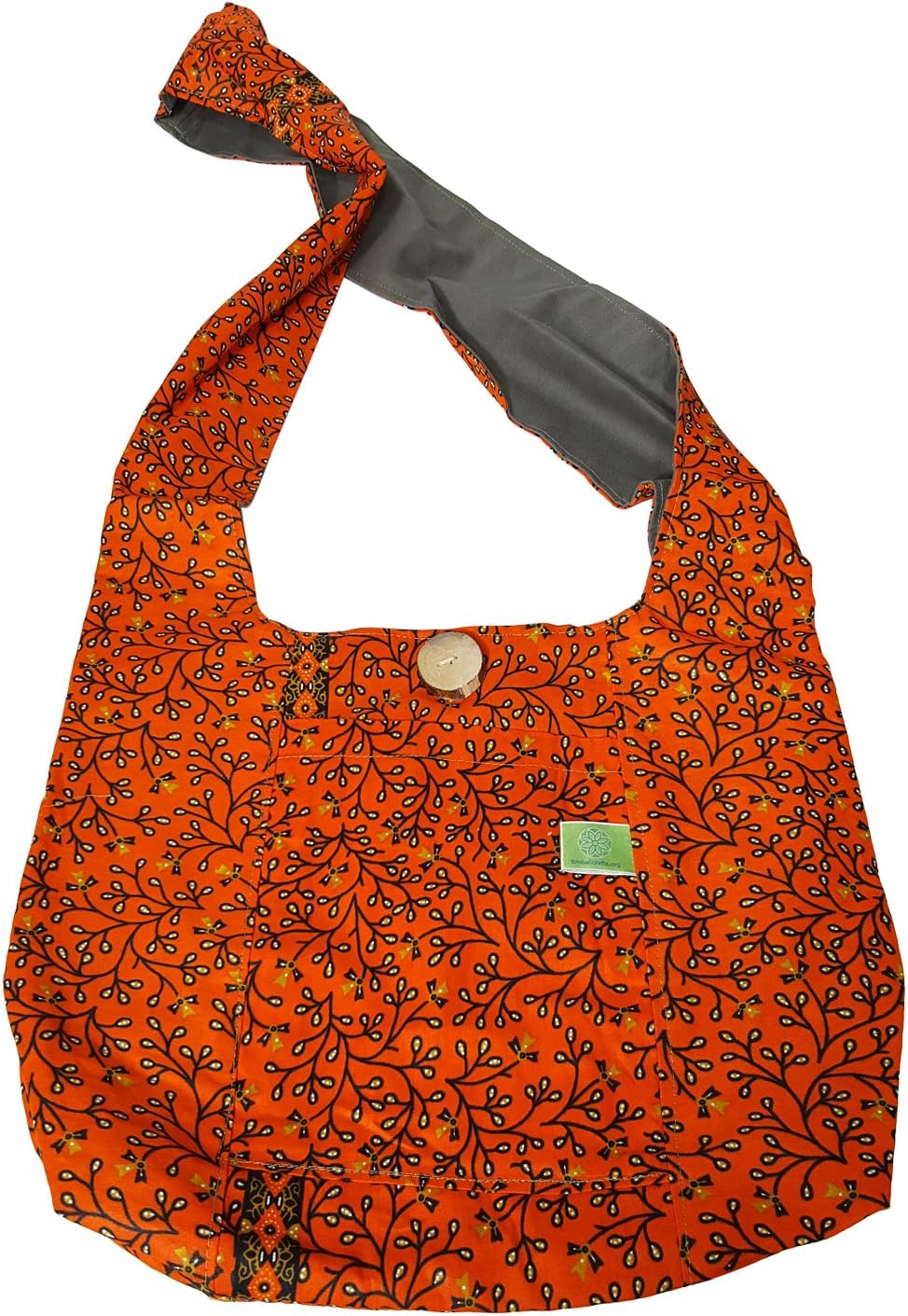 Timbali Crafts Authentic African Fabric Cross Body Sling Bag (Imported from Swaziland)