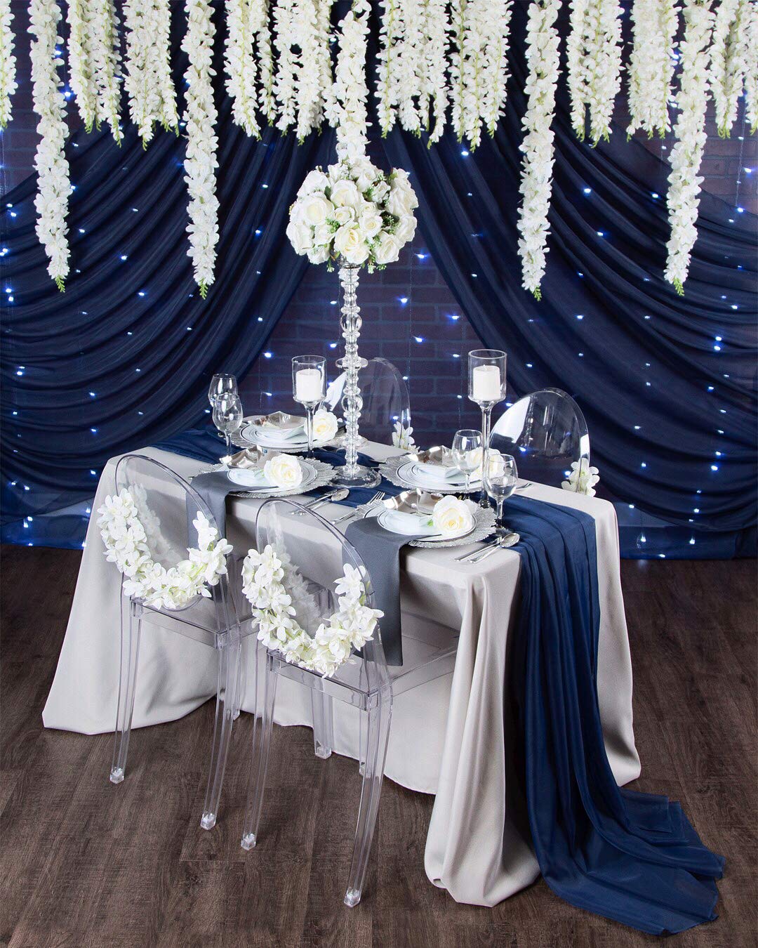 Best navy wide table runner