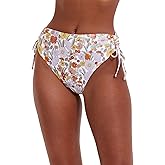 Gottex Flirtt Botanic Party Women's Multicolor Floral High Rise High Leg Bikini Bottom with Adjustable Side Swim Essential