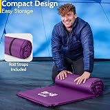 Trail Outdoor Leisure Trail Self-Inflating Camping Mat 5cm Purple 186x53x5cm view 5