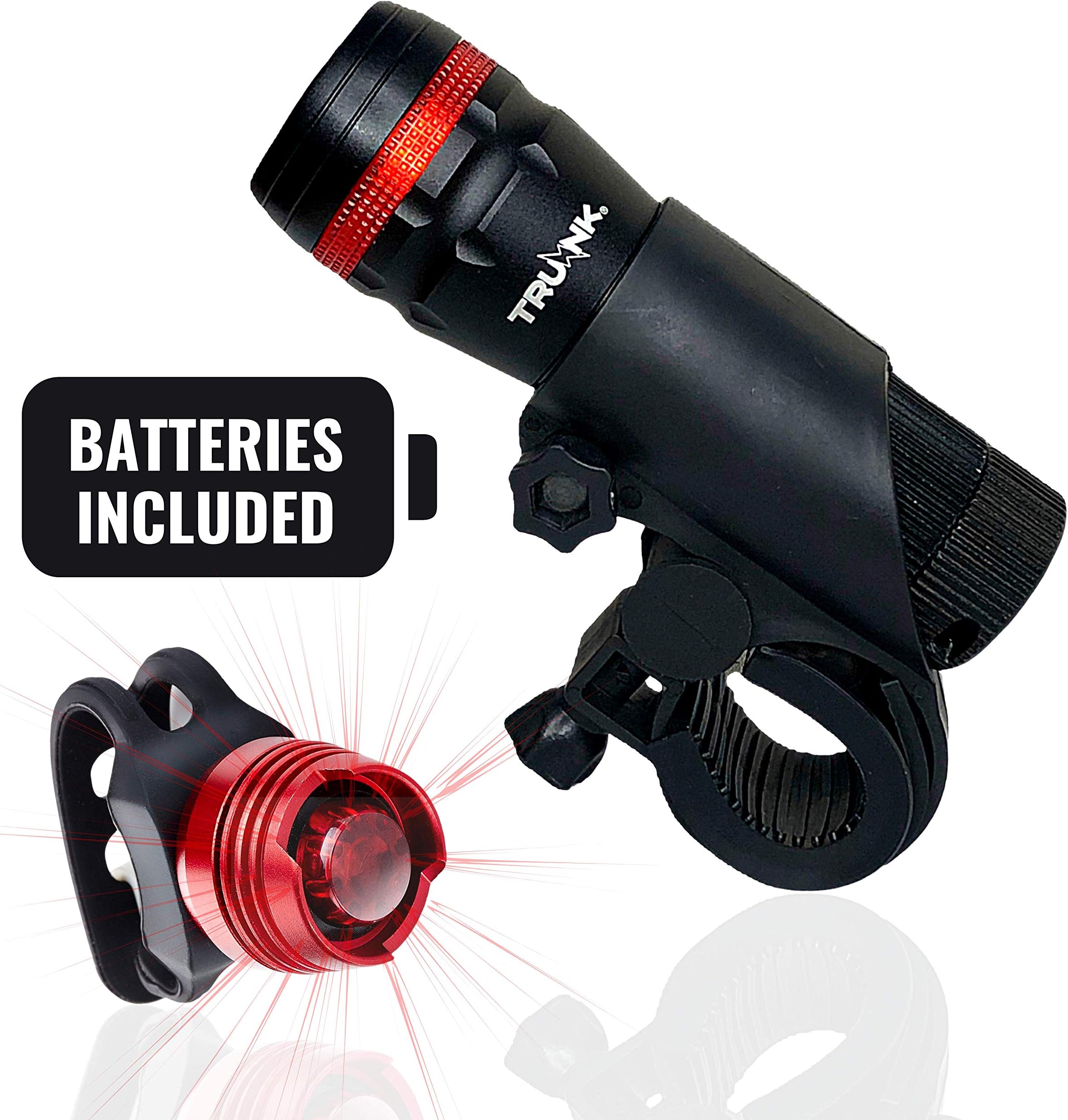 Truhnk® CREE LED Bike Lights Set, 3 Lighting Modes Bicycle Lights, Safety and Easy Mount Bike Lights Front and Back, Easy Install/Quick Release Cycling Front Lights