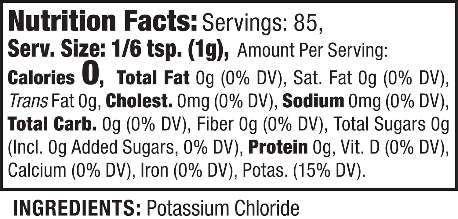 Nu Salt, 3-Ounce Shaker (12 Count) : Salt Substitutes : Grocery & Gourmet Food