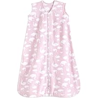 HALO Sleepsack 100% Cotton Wearable Blanket, Micro-Fleece, TOG 1.0, Swans, Medium