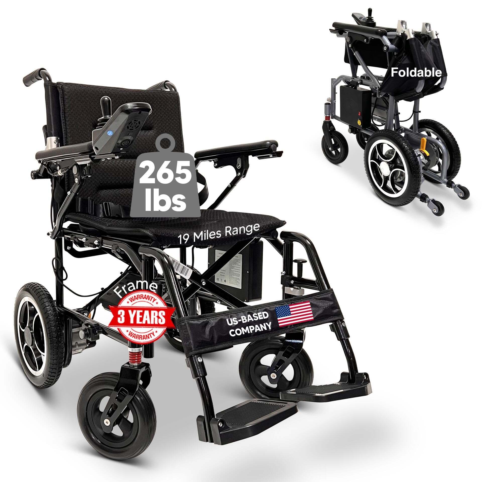 X-7 Electric Wheelchairs for Adults,Electric Power