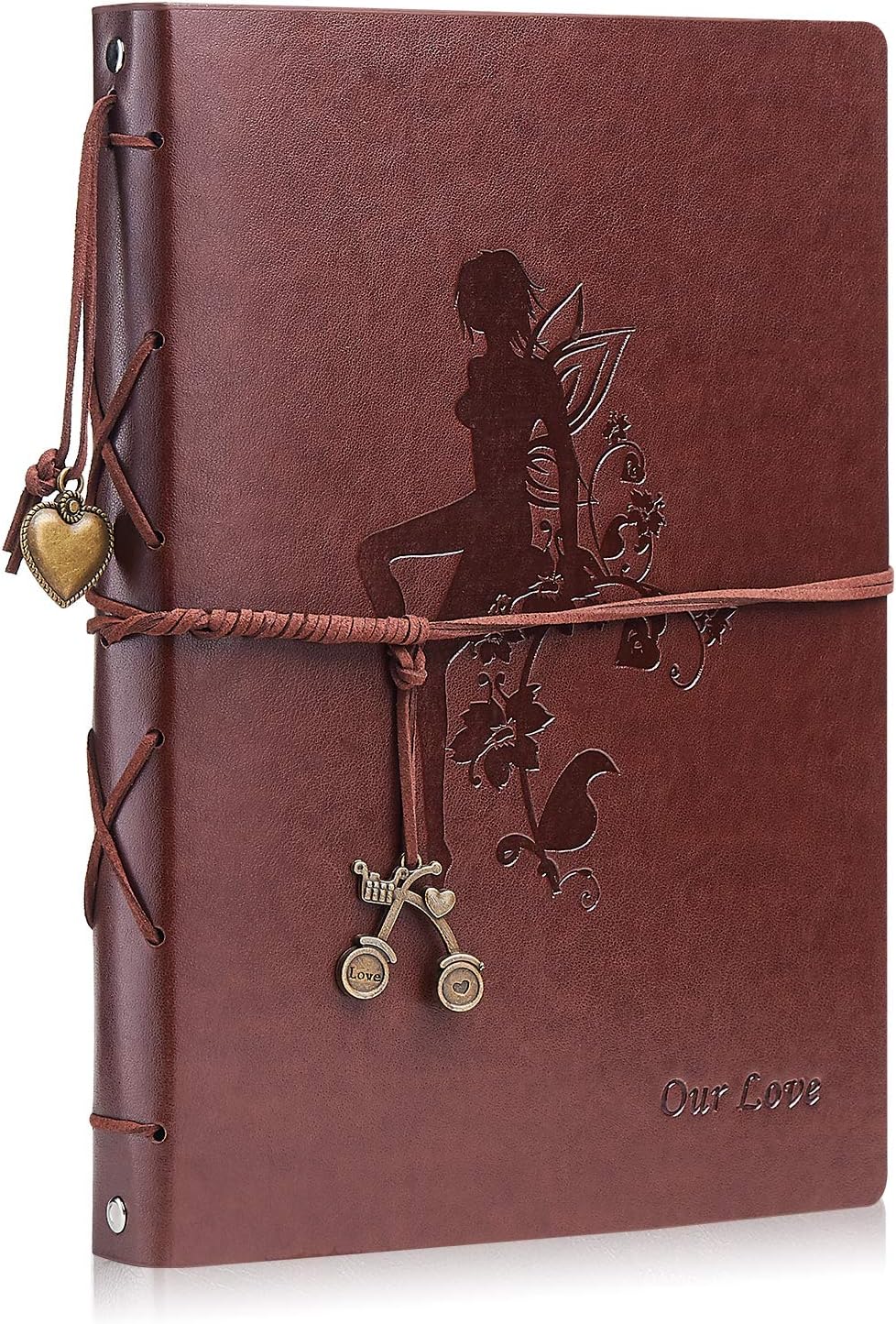Minlna Leather Photo Album, DIY Vintage Photo Album,Memory Book,Used to Store Photos and Record Life.