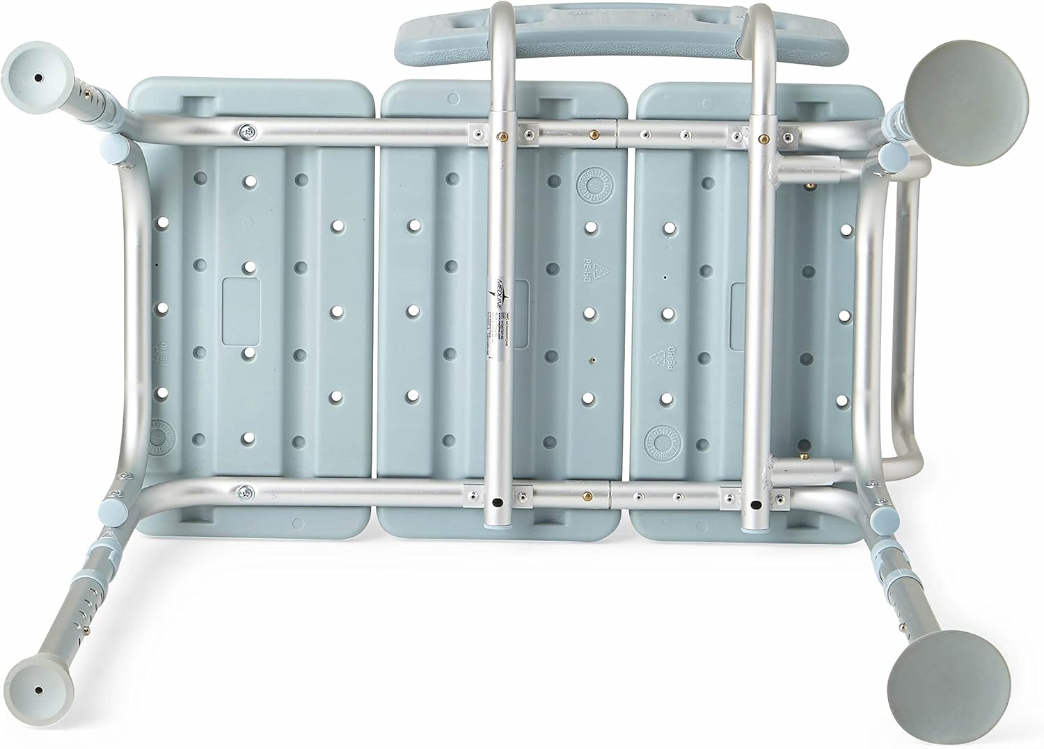 Medline Tub Transfer Bench With Microban Antimicrobial Protection, for Use as A Shower Bench or Bath Seat, Blue: Health & Personal Care
