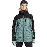 Roxy Women's Stated Snowboard Jacket – 15k Waterproof, Tailored Long Fit, Hydrosmart Collar