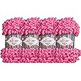 Alize Puffy Fine Baby Blanket Small Loop 100% Micropolyester Soft Yarn Lot of 4skn 400gr 64yds (121 - Cotton Candy)