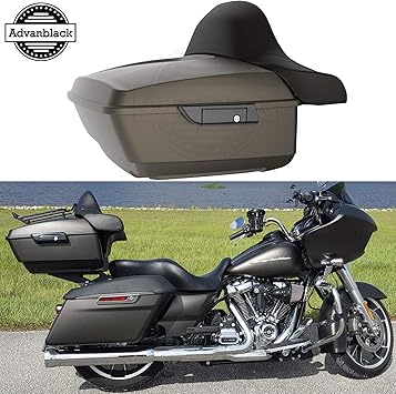 Amazon Com Moto Onfire King Tour Pack Wrap Around Backrest Pad Fit For Harley Touring Street Glide Road King Road Glide Special 14 15 16 17 18 19 River Rock Gray Denim Automotive