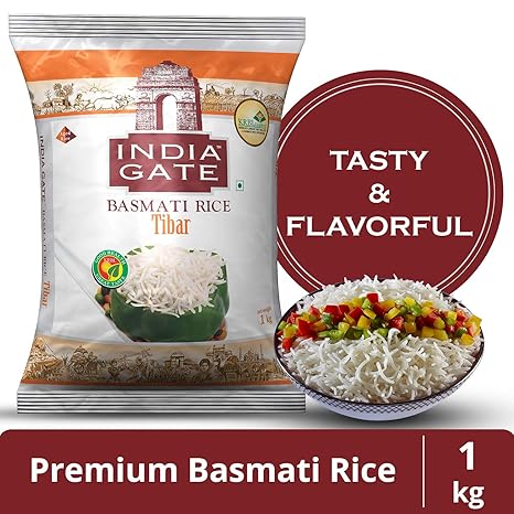 India Gate Basmati Rice Tibar, 1kg